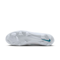 Nike Phantom 6 Low Academy Gras / Kunstgras Voetbalschoenen (MG) Wit Turquoise