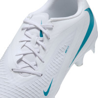 Nike Phantom 6 Low Academy Gras / Kunstgras Voetbalschoenen (MG) Wit Turquoise