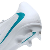 Nike Phantom 6 Low Academy Gras / Kunstgras Voetbalschoenen (MG) Wit Turquoise