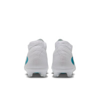 Nike Phantom 6 High Academy Gras / Kunstgras Voetbalschoenen (MG) Wit Turquoise