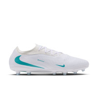 Nike Phantom 6 Low Pro Gazon Artificiel Chaussures de Foot (AG) Blanc Turquoise