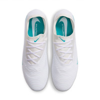 Nike Phantom 6 Low Pro Gazon Artificiel Chaussures de Foot (AG) Blanc Turquoise