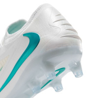 Nike Phantom 6 Low Elite Kunstgras Voetbalschoenen (AG) Wit Turquoise