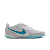 Nike Tiempo Streetgato Chaussures de Foot Street Blanc Turquoise