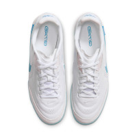 Nike Tiempo Streetgato Chaussures de Foot Street Blanc Turquoise
