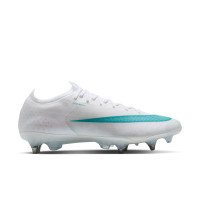 Nike Mercurial Vapor 17 Elite Crampons Vissés Chaussures de Foot (SG) Blanc Turquoise