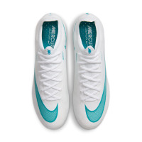 Nike Mercurial Vapor 17 Elite Crampons Vissés Chaussures de Foot (SG) Blanc Turquoise