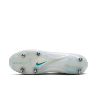 Nike Mercurial Vapor 17 Elite Crampons Vissés Chaussures de Foot (SG) Blanc Turquoise