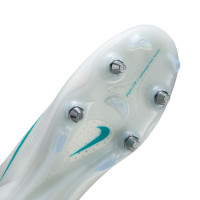 Nike Mercurial Vapor 17 Elite Crampons Vissés Chaussures de Foot (SG) Blanc Turquoise