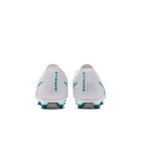 Nike Tiempo Maestro Club Gras / Kunstgras Voetbalschoenen (MG) Kids Wit Turquoise