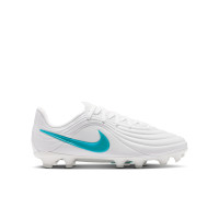 Nike Tiempo Maestro Academy Gras / Kunstgras Voetbalschoenen (MG) Kids Wit Turquoise