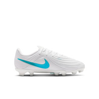 Nike Tiempo Maestro Academy Gras / Kunstgras Voetbalschoenen (MG) Kids Wit Turquoise