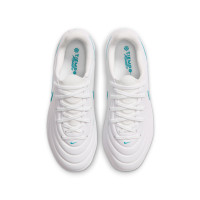 Nike Tiempo Maestro Academy Gras / Kunstgras Voetbalschoenen (MG) Kids Wit Turquoise