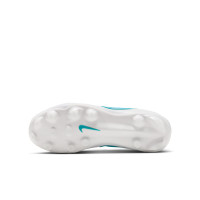 Nike Tiempo Maestro Academy Gras / Kunstgras Voetbalschoenen (MG) Kids Wit Turquoise