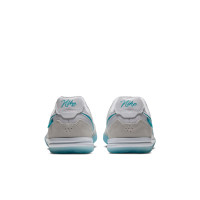 Nike Tiempo Streetgato Chaussures de Foot Street Enfants Blanc Turquoise