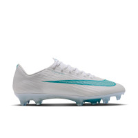 Nike Zoom Mercurial Superfly 11 Elite Gazon Naturel Chaussures de Foot (FG) Blanc Turquoise