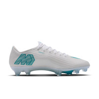 Nike Zoom Mercurial Superfly 11 Elite Gazon Naturel Chaussures de Foot (FG) Blanc Turquoise