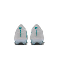 Nike Zoom Mercurial Superfly 11 Elite Gazon Naturel Chaussures de Foot (FG) Blanc Turquoise