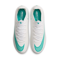 Nike Mercurial Vapor 17 Pro Gras Voetbalschoenen (FG) Wit Turquoise
