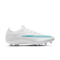 Nike Mercurial Vapor 17 Pro Gazon Naturel Chaussures de Foot (FG) Blanc Turquoise