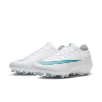 Nike Mercurial Vapor 17 Pro Gazon Naturel Chaussures de Foot (FG) Blanc Turquoise