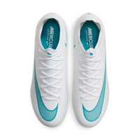 Nike Mercurial Vapor 17 Pro Gazon Naturel Chaussures de Foot (FG) Blanc Turquoise