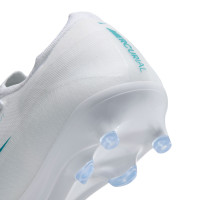 Nike Mercurial Vapor 17 Pro Gazon Naturel Chaussures de Foot (FG) Blanc Turquoise