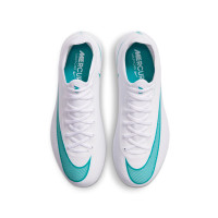Nike Mercurial Vapor 17 Pro Gazon Naturel Chaussures de Foot (FG) Enfants Blanc Turquoise
