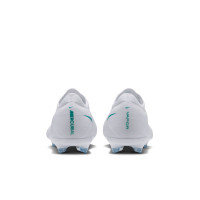 Nike Mercurial Vapor 17 Pro Gazon Naturel Chaussures de Foot (FG) Enfants Blanc Turquoise