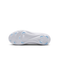 Nike Mercurial Vapor 17 Pro Gazon Naturel Chaussures de Foot (FG) Enfants Blanc Turquoise