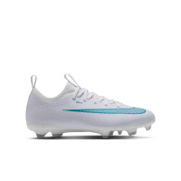Nike Mercurial Vapor 17 Academy Gazon Naturel Gazon Artificiel Chaussures de Foot Enfants (MG) Blanc Turquoise