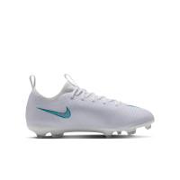 Nike Mercurial Vapor 17 Academy Gazon Naturel Gazon Artificiel Chaussures de Foot Enfants (MG) Blanc Turquoise
