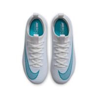 Nike Mercurial Vapor 17 Academy Gazon Naturel Gazon Artificiel Chaussures de Foot Enfants (MG) Blanc Turquoise