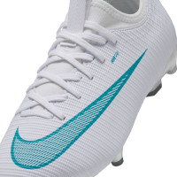 Nike Mercurial Vapor 17 Academy Gazon Naturel Gazon Artificiel Chaussures de Foot Enfants (MG) Blanc Turquoise