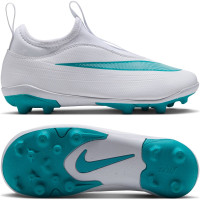 Nike Mercurial Vapor 17 Club Flex Chaussures de Foot en Salle (IN) Enfants Blanc Turquoise
