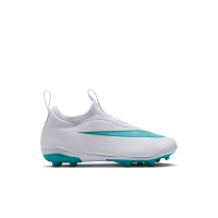 Nike Mercurial Vapor 17 Club Flex Chaussures de Foot en Salle (IN) Enfants Blanc Turquoise