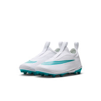 Nike Mercurial Vapor 17 Club Flex Chaussures de Foot en Salle (IN) Enfants Blanc Turquoise