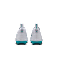 Nike Mercurial Vapor 17 Club Flex Chaussures de Foot en Salle (IN) Enfants Blanc Turquoise