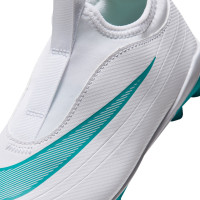 Nike Mercurial Vapor 17 Club Flex Chaussures de Foot en Salle (IN) Enfants Blanc Turquoise