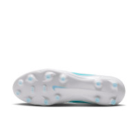Nike Tiempo Ligera Pro Gazon Naturel Chaussures de Foot (FG) Blanc Turquoise