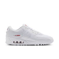 Nike Air Max 90 Baskets Blanc Blanc Tough Red