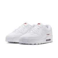 Nike Air Max 90 Baskets Blanc Blanc Tough Red