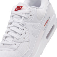 Nike Air Max 90 Baskets Blanc Blanc Tough Red