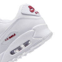 Nike Air Max 90 Baskets Blanc Blanc Tough Red
