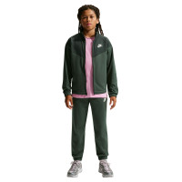 Survêtement Nike Sportswear à fermeture éclair intégrale pour Enfants, vert camouflage, vert foncé, blanc