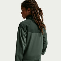 Survêtement Nike Sportswear à fermeture éclair intégrale pour Enfants, vert camouflage, vert foncé, blanc