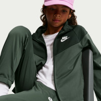Survêtement Nike Sportswear à fermeture éclair intégrale pour Enfants, vert camouflage, vert foncé, blanc
