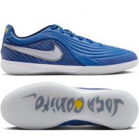 Nike Tiempo Reactgato Joga Bonito Zaalvoetbalschoenen (IN) Blauw Donkerblauw Geel Silver