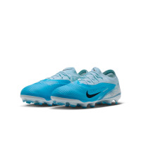 Nike Phantom 6 Low Haaland Pro Gras / Kunstgras Voetbalschoenen (MG) Lichtblauw Blauw Felblauw