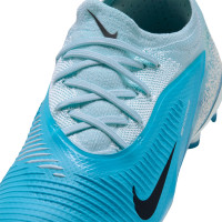Nike Phantom 6 Low Haaland Pro Gras / Kunstgras Voetbalschoenen (MG) Lichtblauw Blauw Felblauw